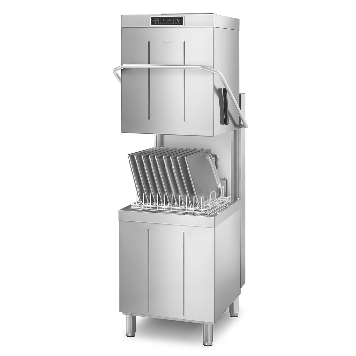 Smeg Topline Professional Passthrough Dishwasher with Steam Heat Recovery & Water Softener SPH515SH