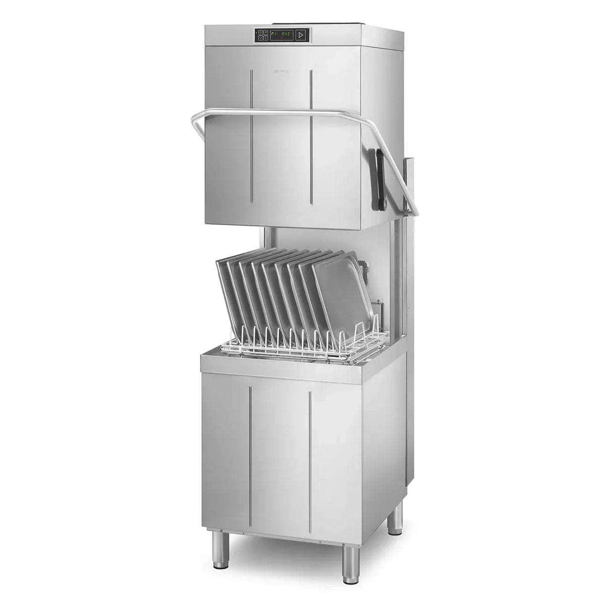 Smeg Topline Professional Passthrough Dishwasher with Steam Heat Recovery & Water Softener SPH515SH