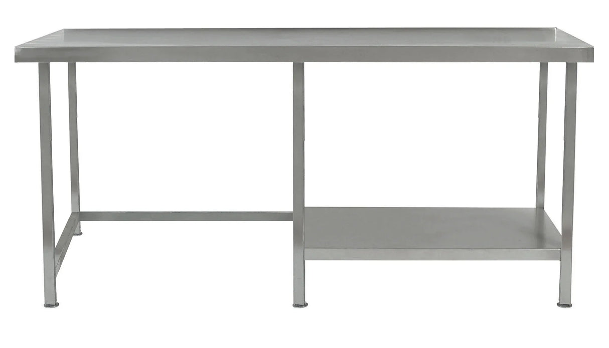 Parry SS Tables with Half Under Shelf (Right Hand Side) S/S TABLE HALF UNDERSHELF 1800 X 600 X900 - JD Catering Equipment Solutions Ltd