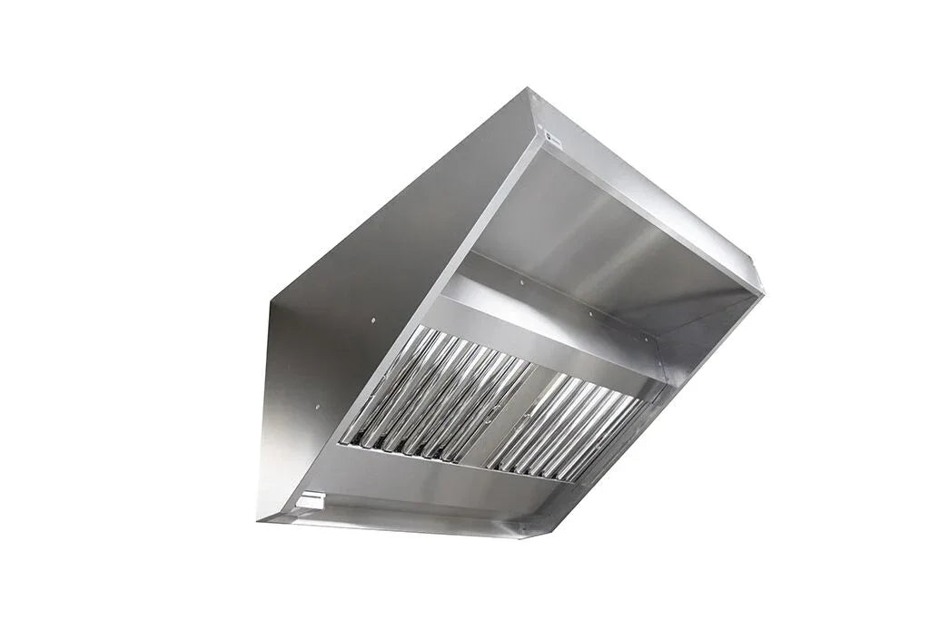 Parry Stainless Steel Canopy 2400 X 1200 X 750 TITAN CANOPY - JD Catering Equipment Solutions Ltd