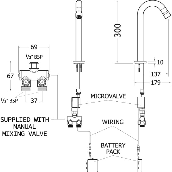 Mechline AquaTechnix TX-i-300-MMX + Manual Mixer