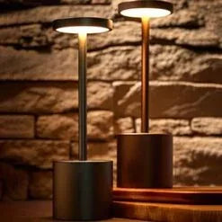 Tempo Brown Table Lamp 29cm / 11.5" Product Code: 603002B - JD Catering Equipment Solutions Ltd