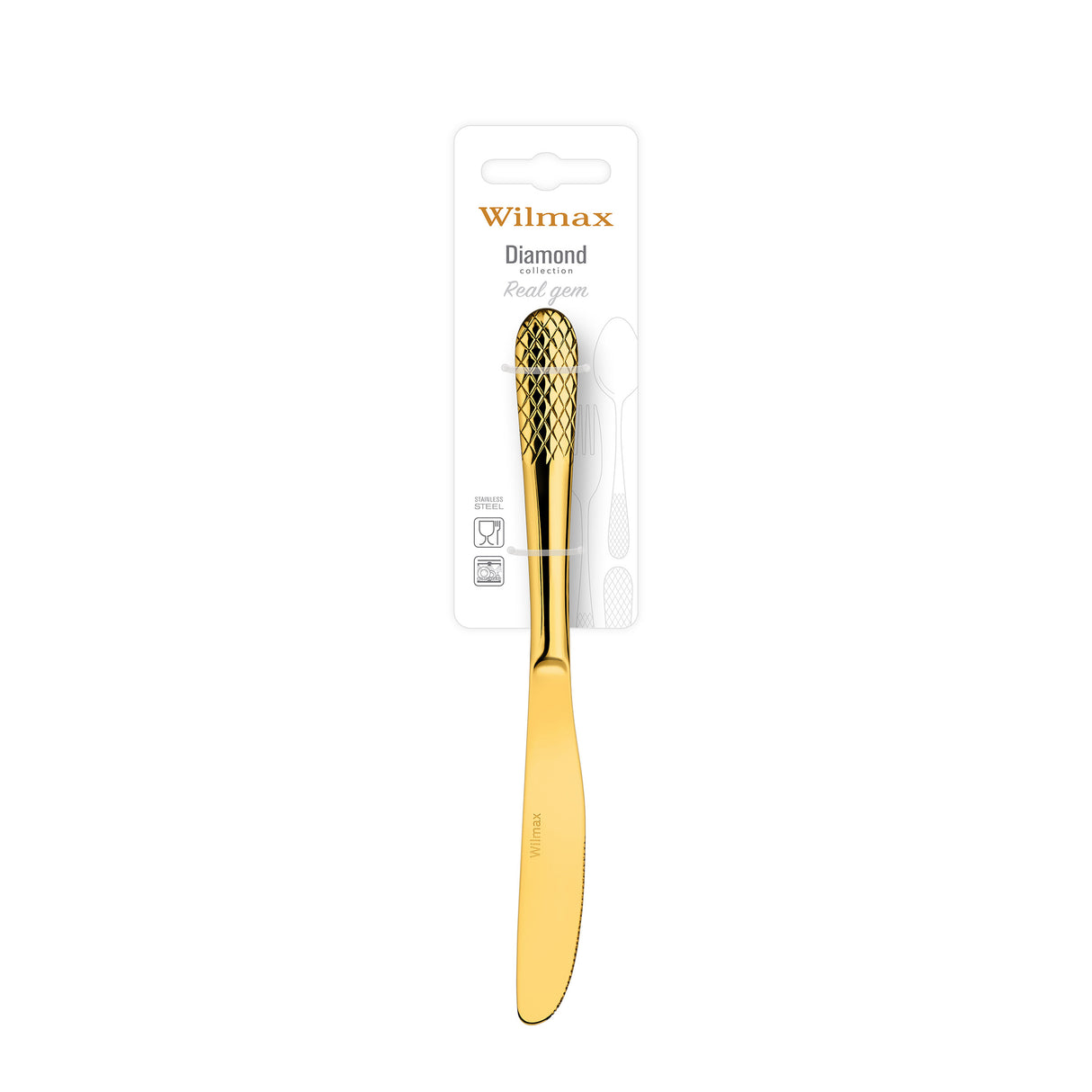 Wilmax Gold Dinner/Table Knife on Blister Pack 22cm by Wilmax – image 2