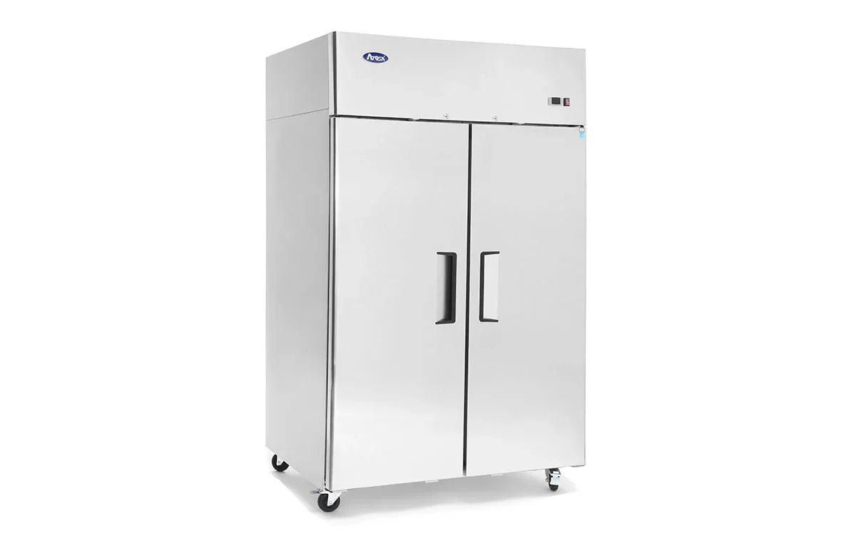 Atosa YBF9219GR Slimline Upright Double Door Freezer 900ltrs - JD Catering Equipment Solutions Ltd