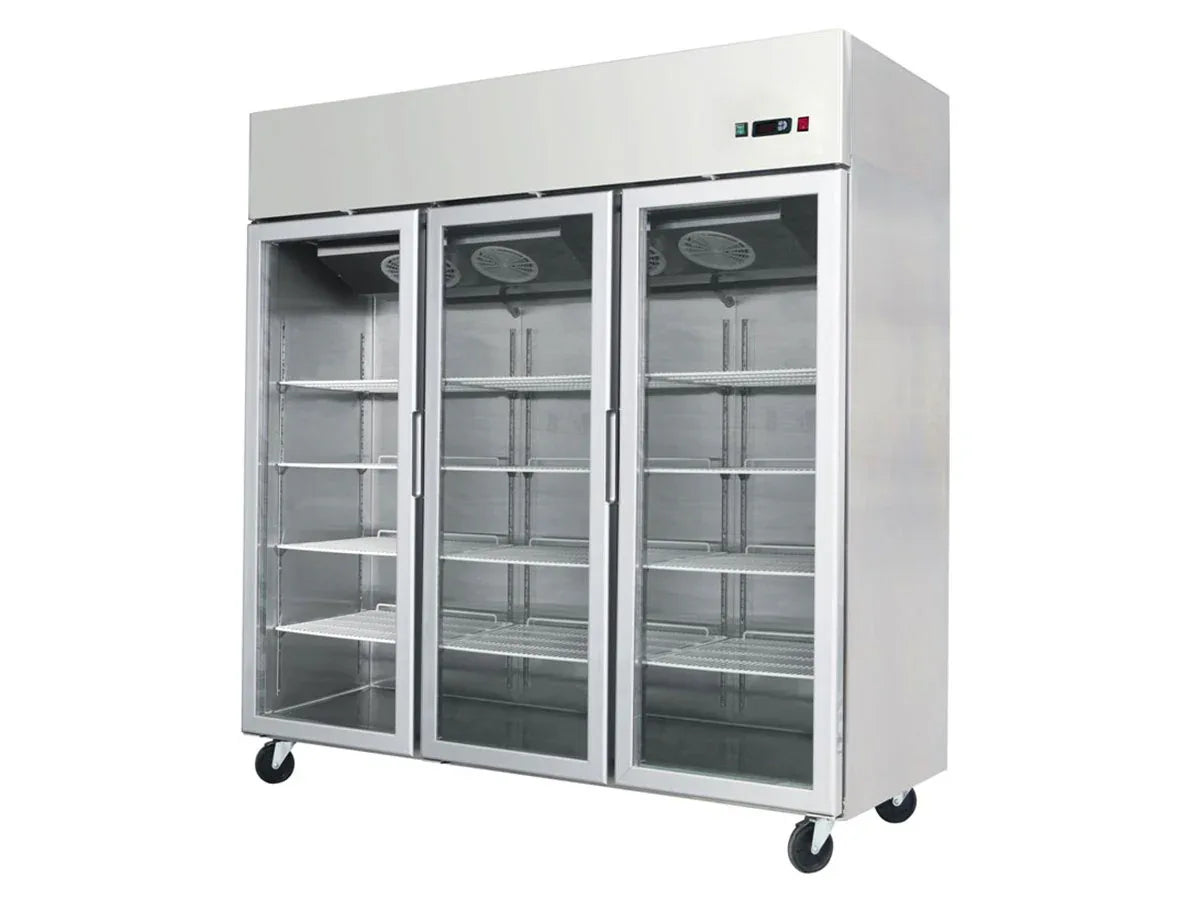 Atosa YCF9409GR Slimline Triple Glass Door Upright Freezer 1390ltrs - JD Catering Equipment Solutions Ltd