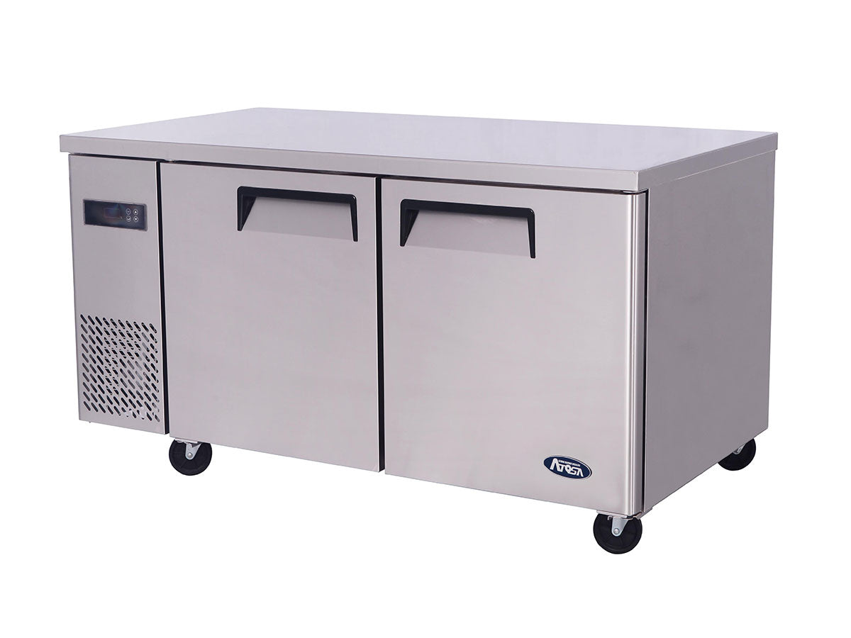 Atosa YPF9027GR Two Door Undercounter Freezer 270ltrs
