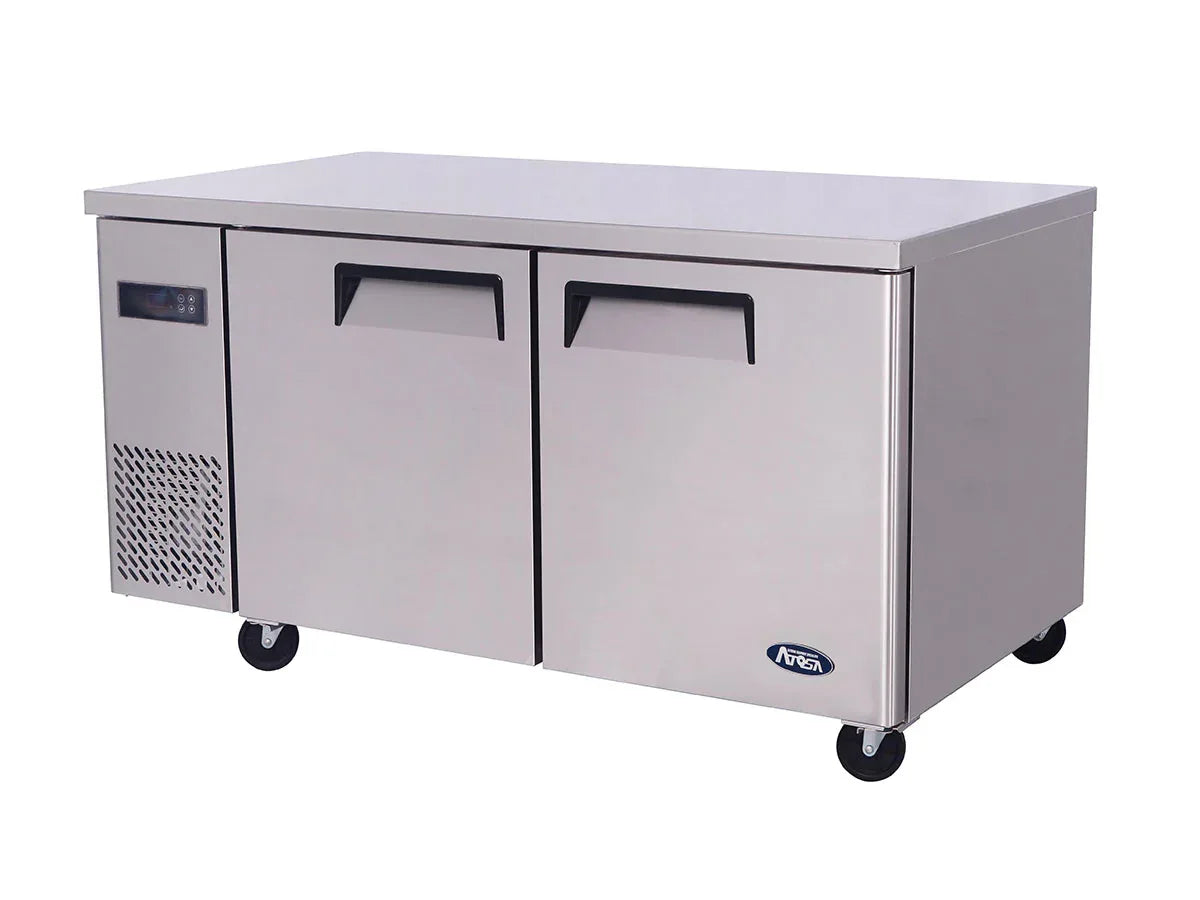 Atosa YPF9027GR Two Door Undercounter Freezer 270ltrs - JD Catering Equipment Solutions Ltd