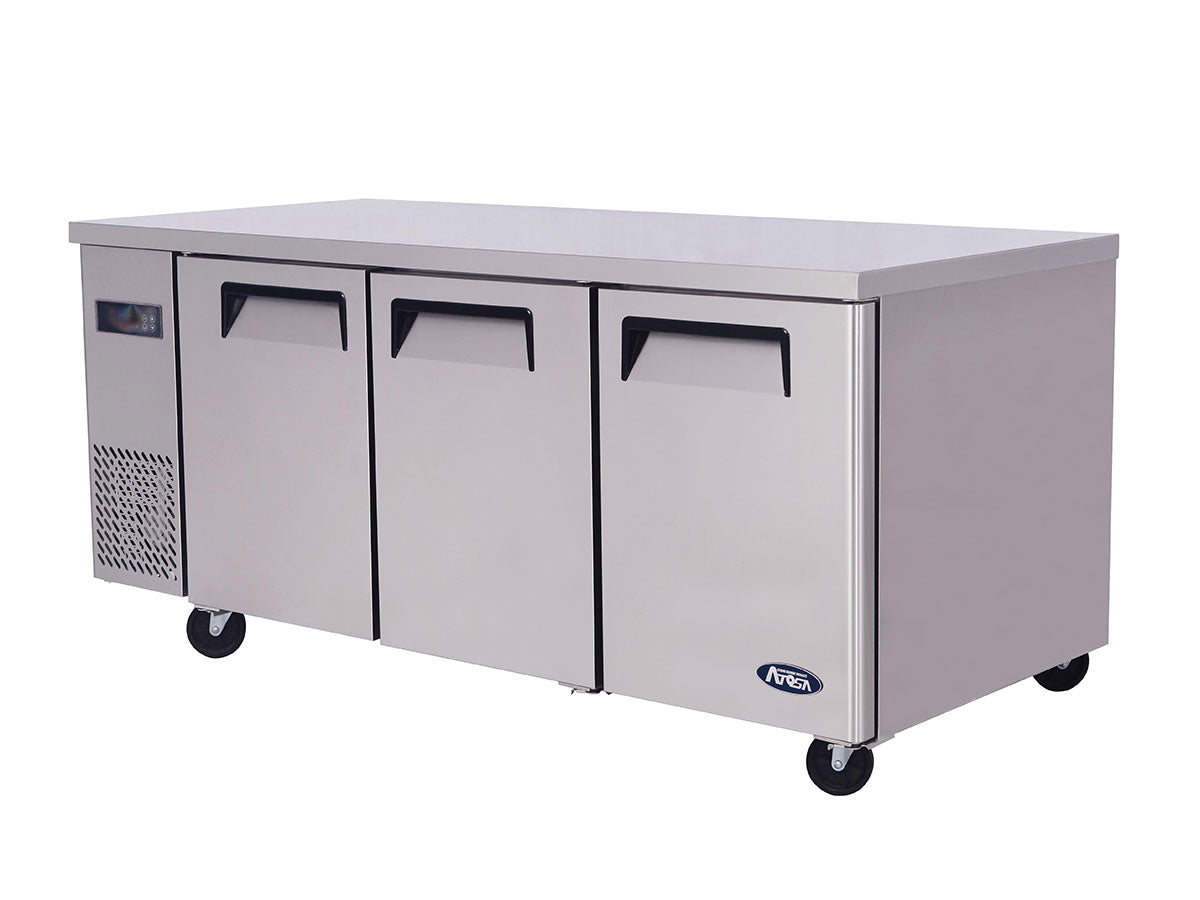 Atosa YPF9042GR Three Door Undercounter Fridge 470ltrs