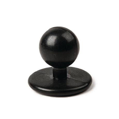A016 Whites Black Stud Buttons (Pack of 12)