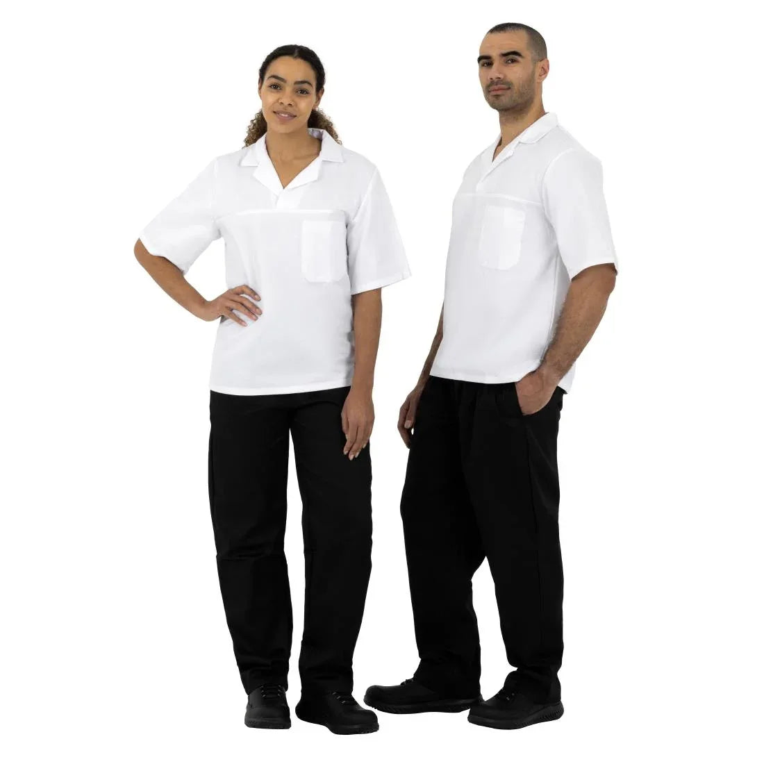 A582 Whites Vegas Chef Trousers Polycotton Black - JD Catering Equipment Solutions Ltd