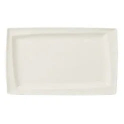 Pack Size 6 - Porland Academy Academy Asymmetric Rectangular Plate 33x22cm/13x8.25" - A116732