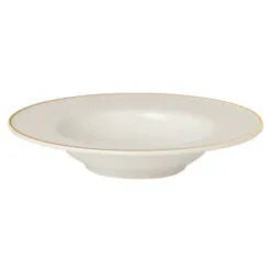Pack Size 6 - Porland Academy Academy Event Gold Band Soup Plate 23cm/9" - A173222GB