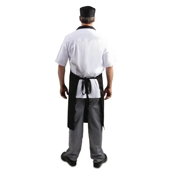 SA816 Whites Bib Apron Polycotton Black (5 pack)