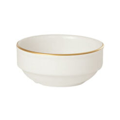 Pack Size 6 - Porland Academy Academy Event Gold Band Stacking Butter/Dip Dish 8cm - A363208GB