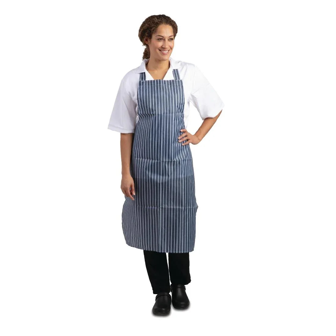 A580 Whites Waterproof Bib Apron - JD Catering Equipment Solutions Ltd