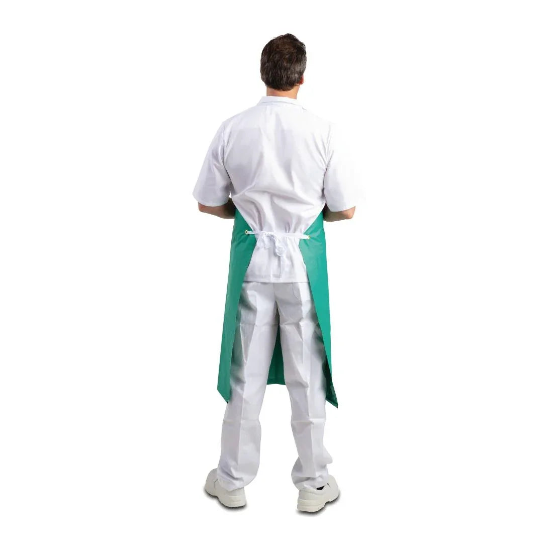 A590 Whites Heavy Duty Waterproof Apron Green - JD Catering Equipment Solutions Ltd