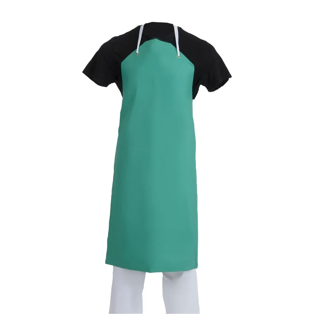 A590 Whites Heavy Duty Waterproof Apron Green - JD Catering Equipment Solutions Ltd