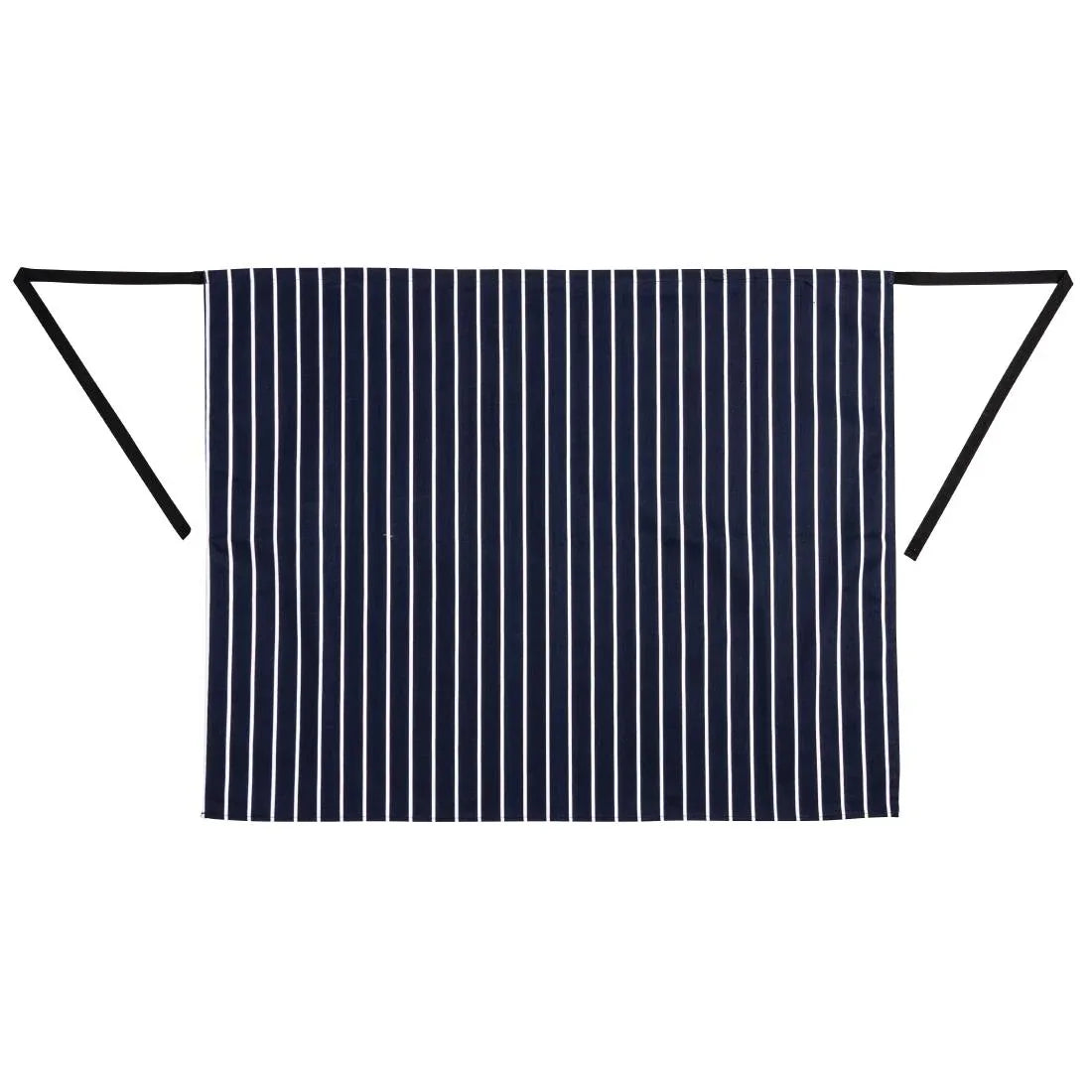 A647 Whites Butchers Waist Apron Blue and White Stripe - JD Catering Equipment Solutions Ltd