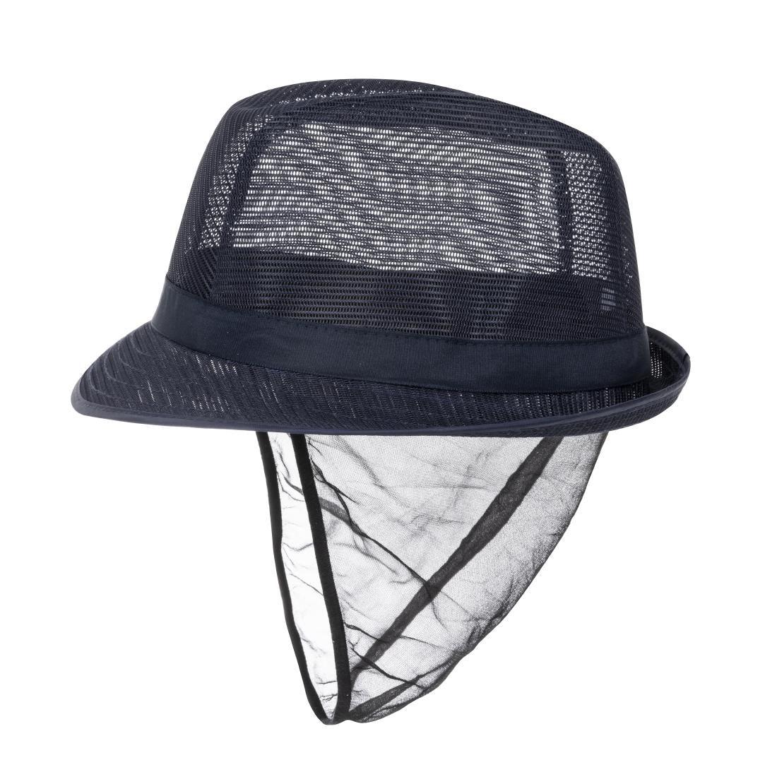A654 Trilby Hat with Snood Navy Blue - JD Catering Equipment Solutions Ltd