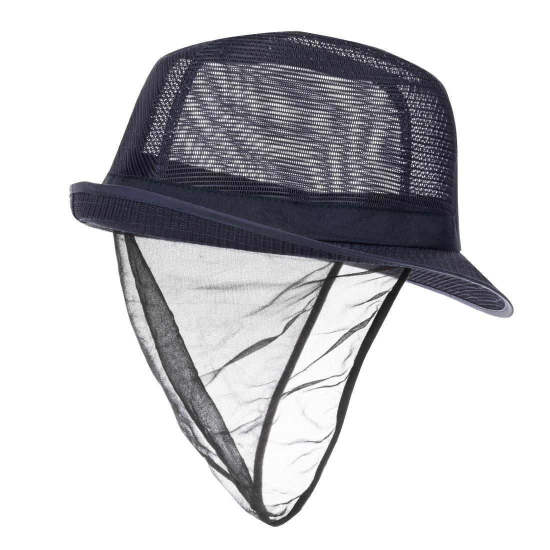 A654 Trilby Hat with Snood Navy Blue - JD Catering Equipment Solutions Ltd