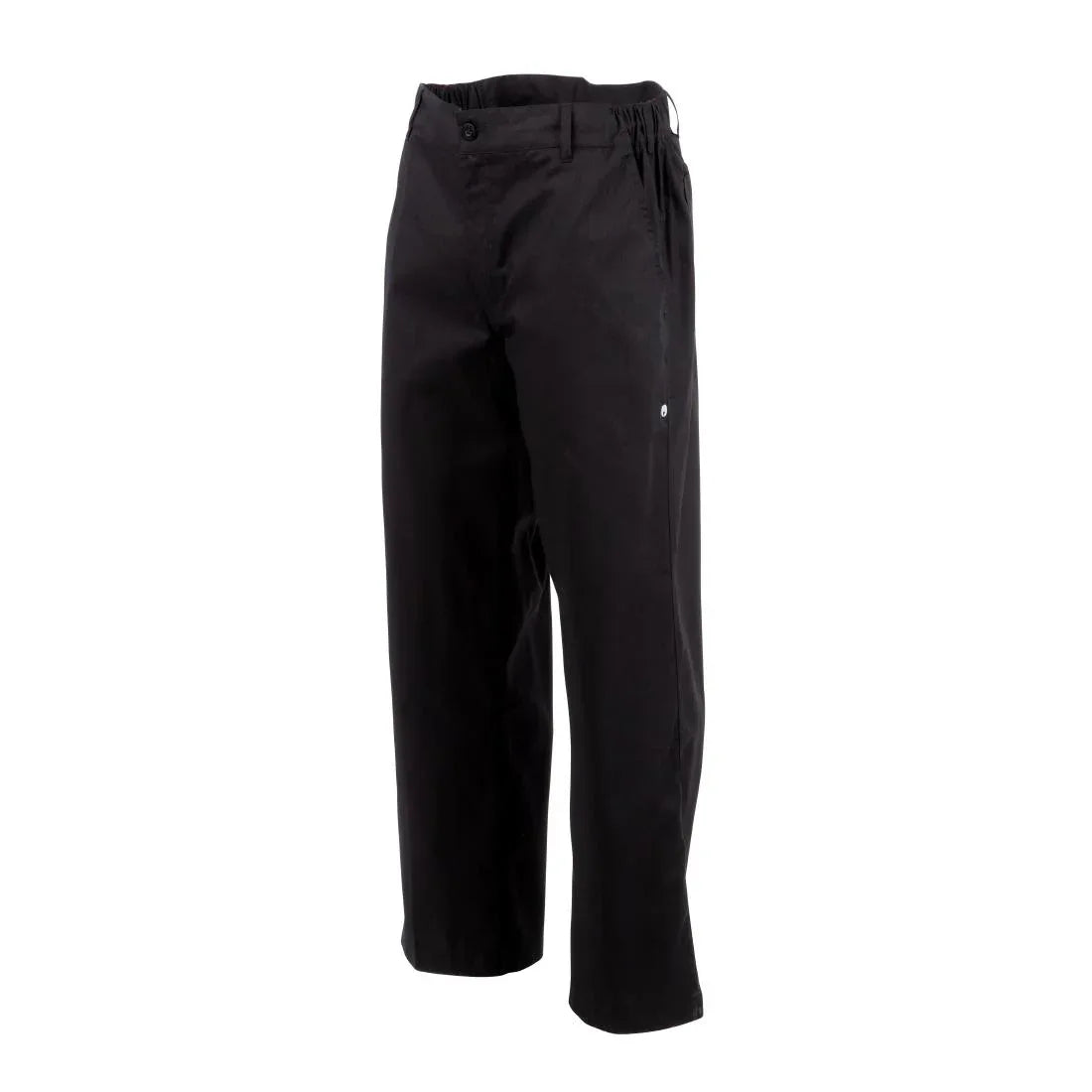 A674-S Chef Works Unisex Professional Series Chefs Trousers Black Herringbone S - JD Catering Equipment Solutions Ltd