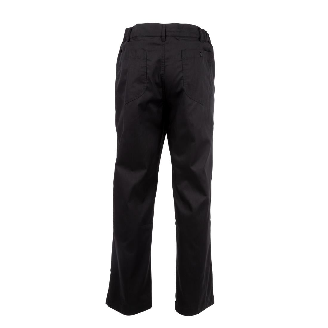 A674-L Chef Works Unisex Professional Series Chefs Trousers Black Herringbone L