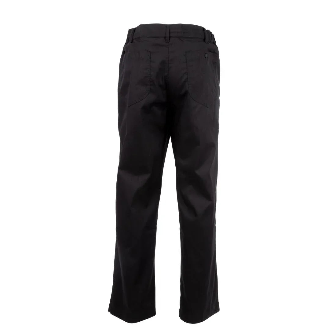 A674-M Chef Works Unisex Professional Series Chefs Trousers Black Herringbone M - JD Catering Equipment Solutions Ltd