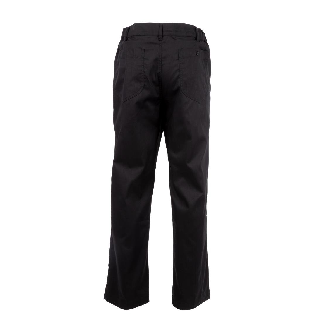 A674-XS Chef Works Unisex Professional Series Chefs Trousers Black Herringbone XS