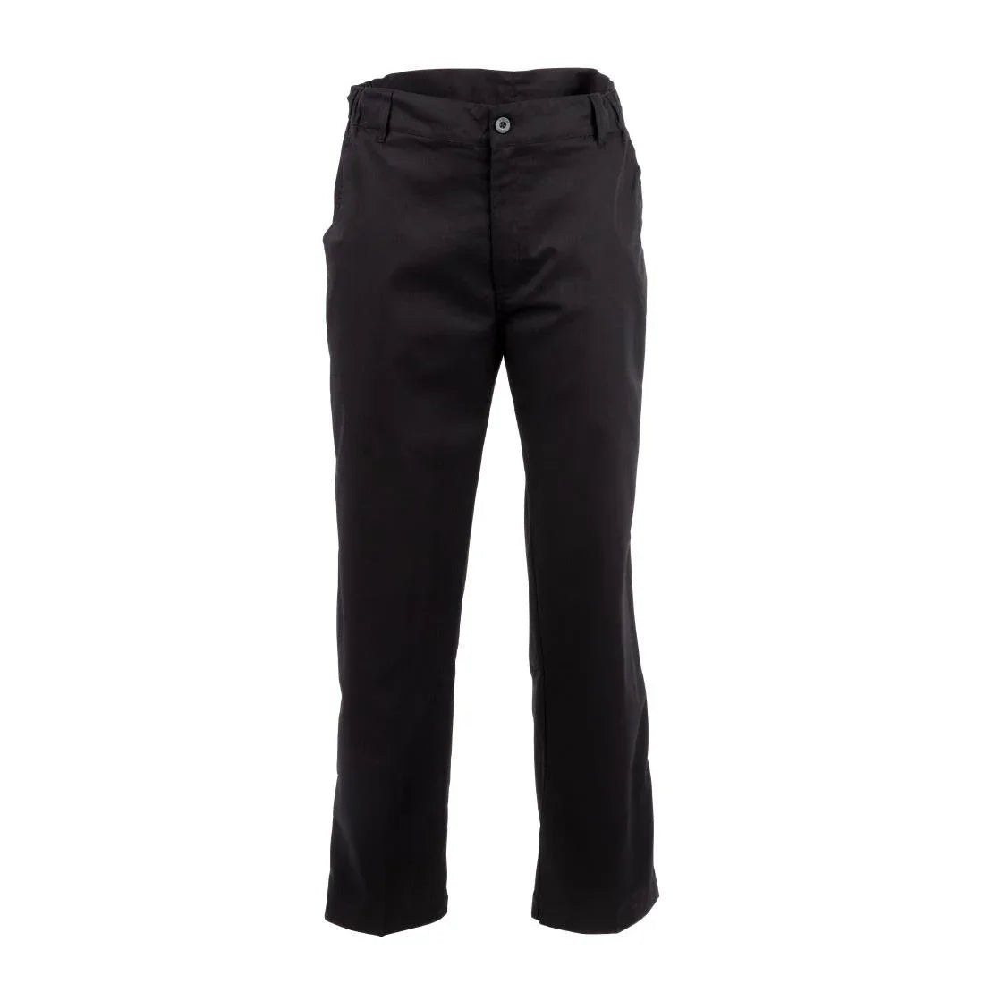 A674-XS Chef Works Unisex Professional Series Chefs Trousers Black Herringbone XS - JD Catering Equipment Solutions Ltd