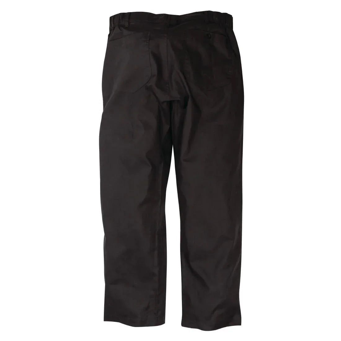 A674-M Chef Works Unisex Professional Series Chefs Trousers Black Herringbone M - JD Catering Equipment Solutions Ltd