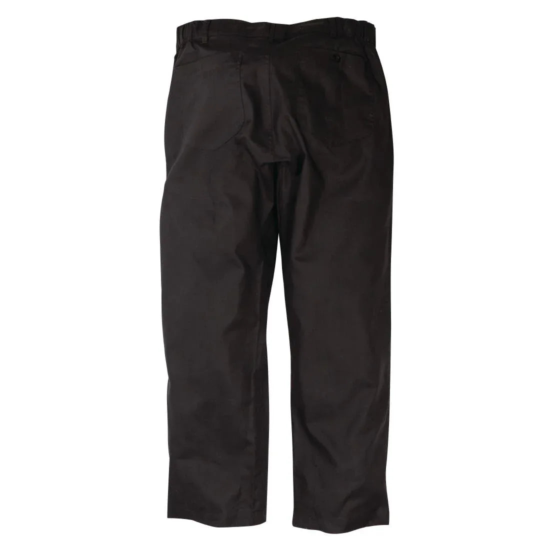 A674-XS Chef Works Unisex Professional Series Chefs Trousers Black Herringbone XS - JD Catering Equipment Solutions Ltd