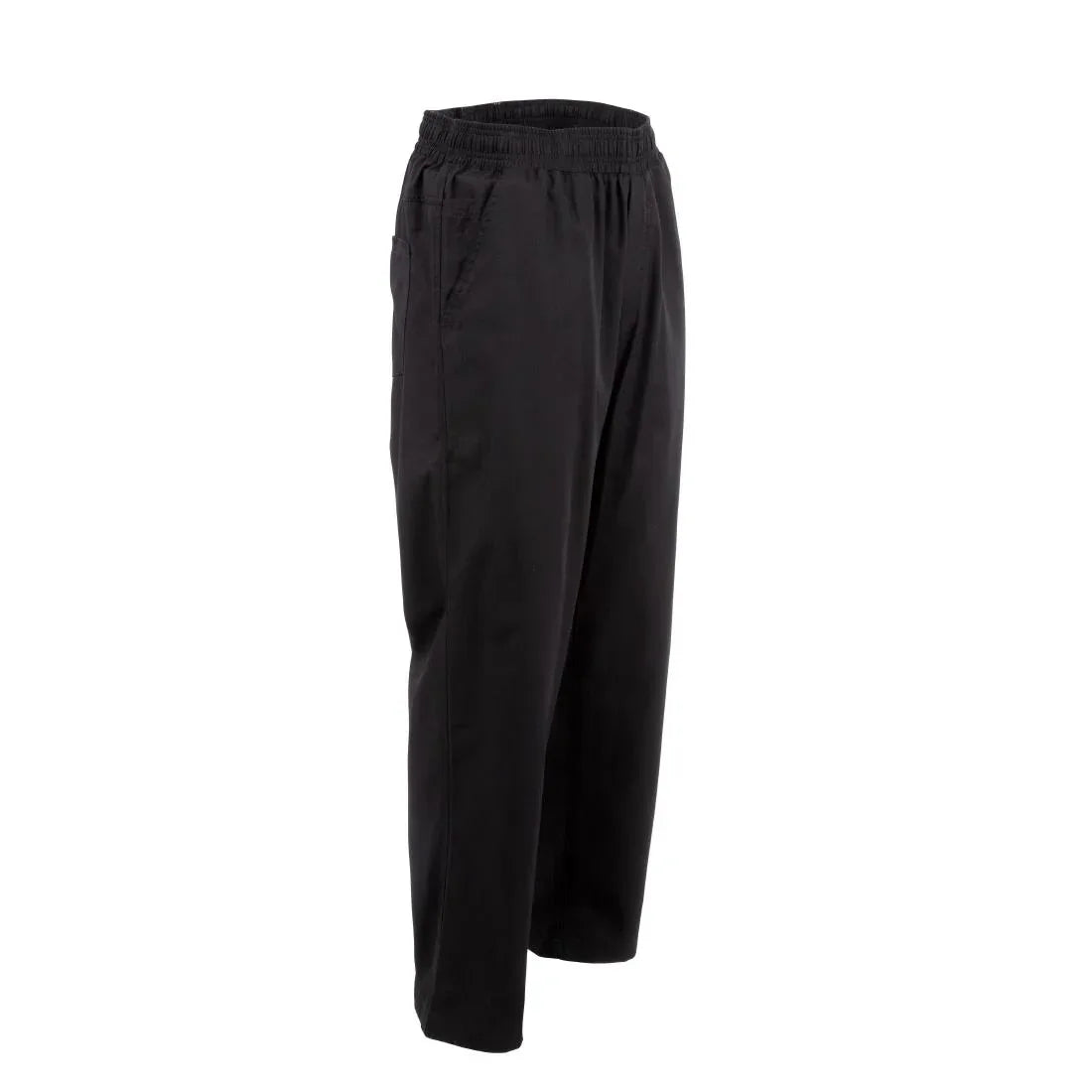 A695-3XL Chef Works Unisex Better Built Baggy Chefs Trousers Black 3XL - JD Catering Equipment Solutions Ltd