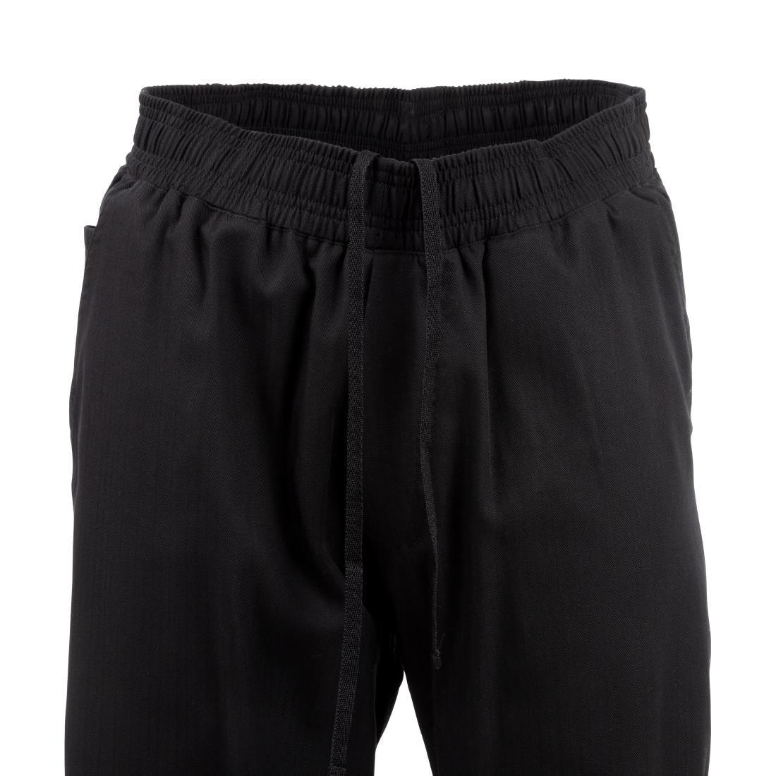 A695-L Chef Works Unisex Better Built Baggy Chefs Trousers Black L - JD Catering Equipment Solutions Ltd