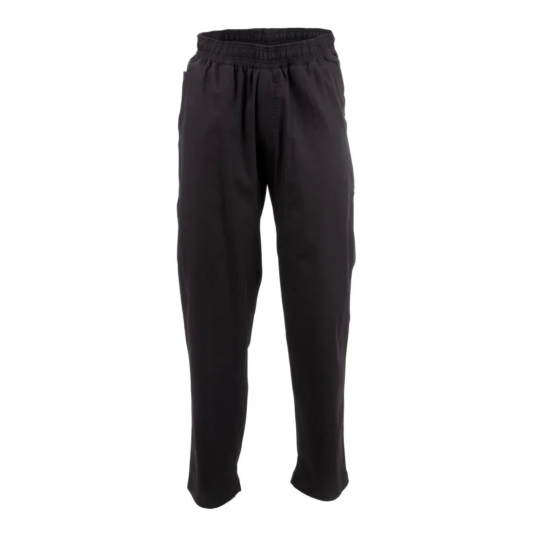 A695-M Chef Works Unisex Better Built Baggy Chefs Trousers Black M - JD Catering Equipment Solutions Ltd