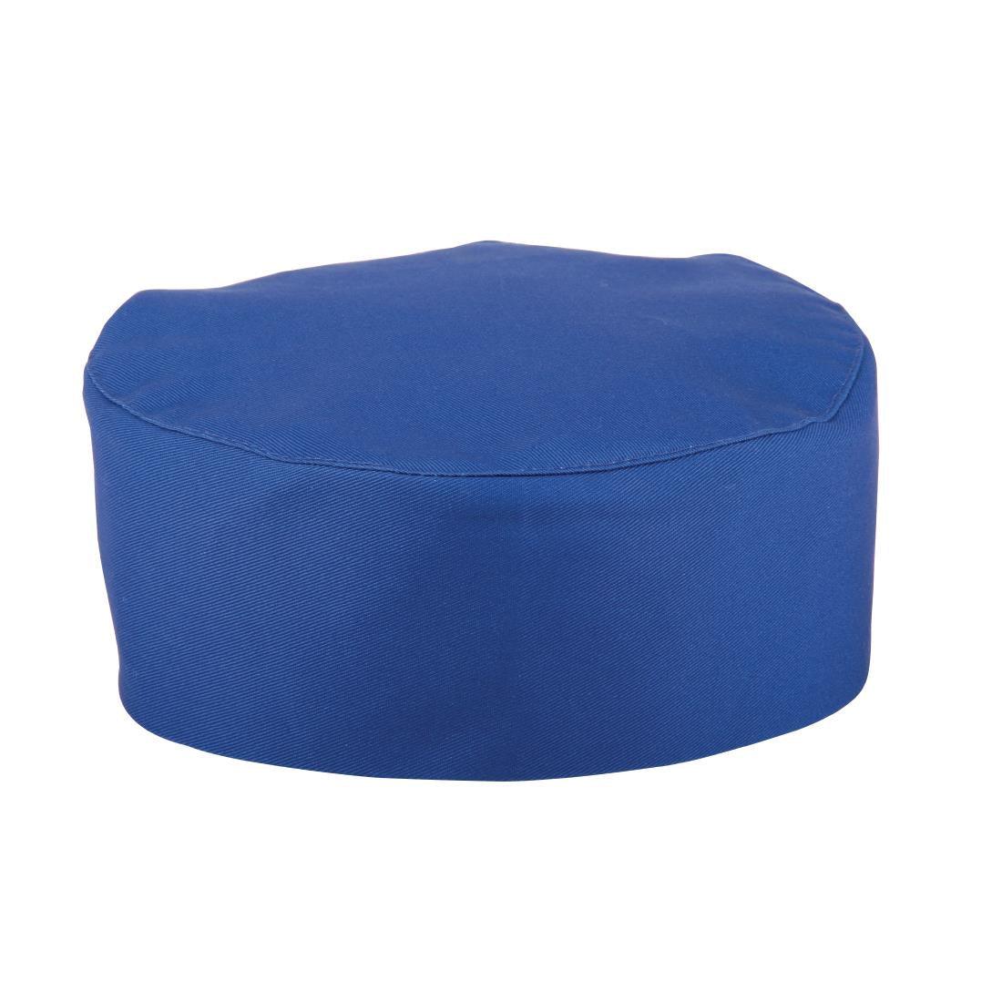 A706 Whites Chefs Skull Cap Royal Blue - JD Catering Equipment Solutions Ltd