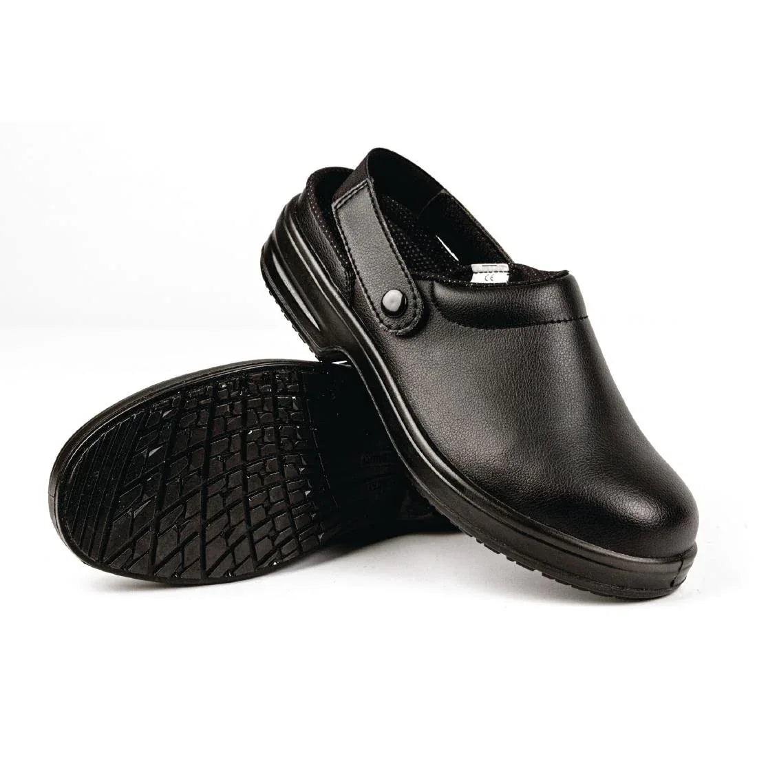 A813-41 Slipbuster Lite Unisex Safety Clogs Black 41 - JD Catering Equipment Solutions Ltd