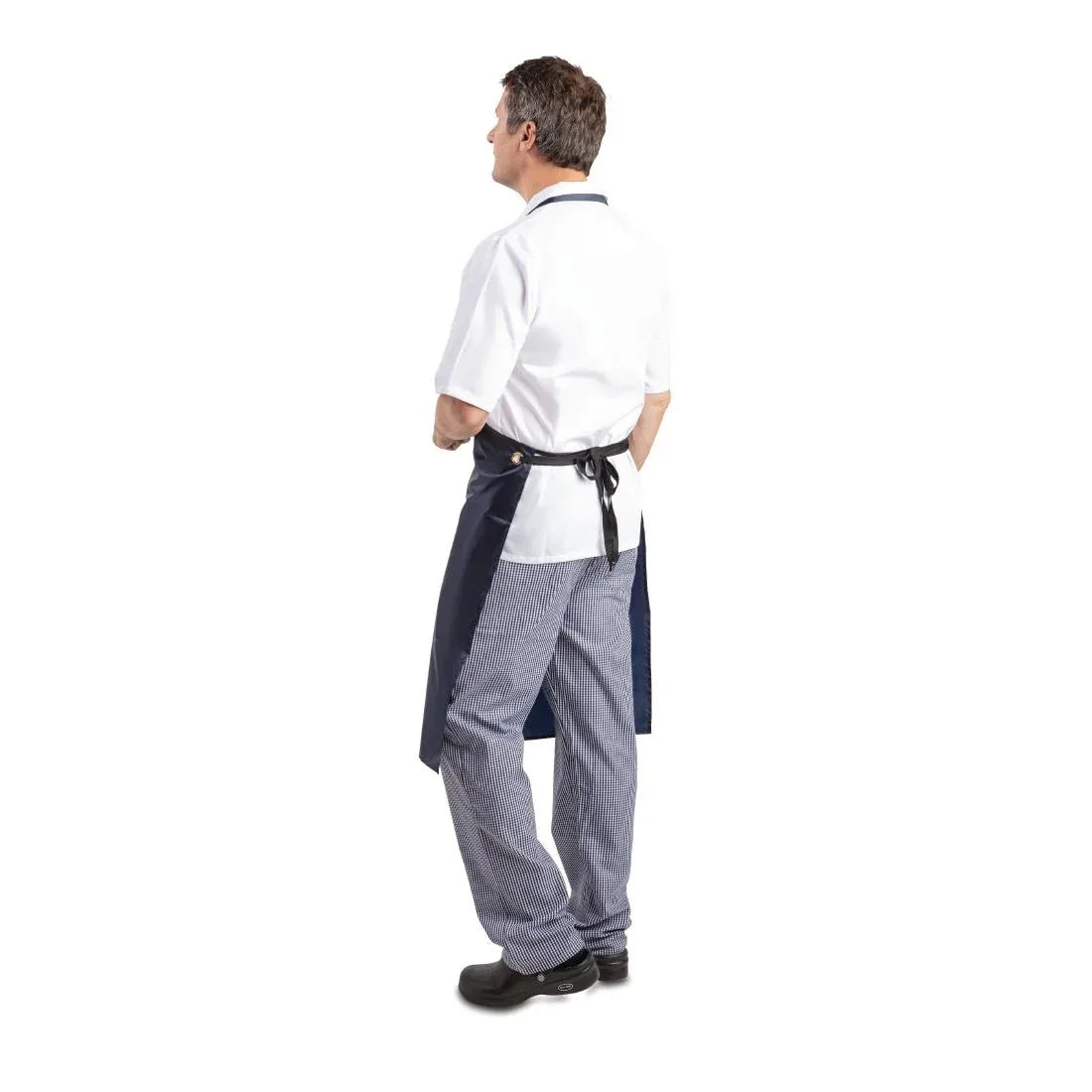 A896 Whites Light Duty Waterproof Bib Apron Blue - JD Catering Equipment Solutions Ltd