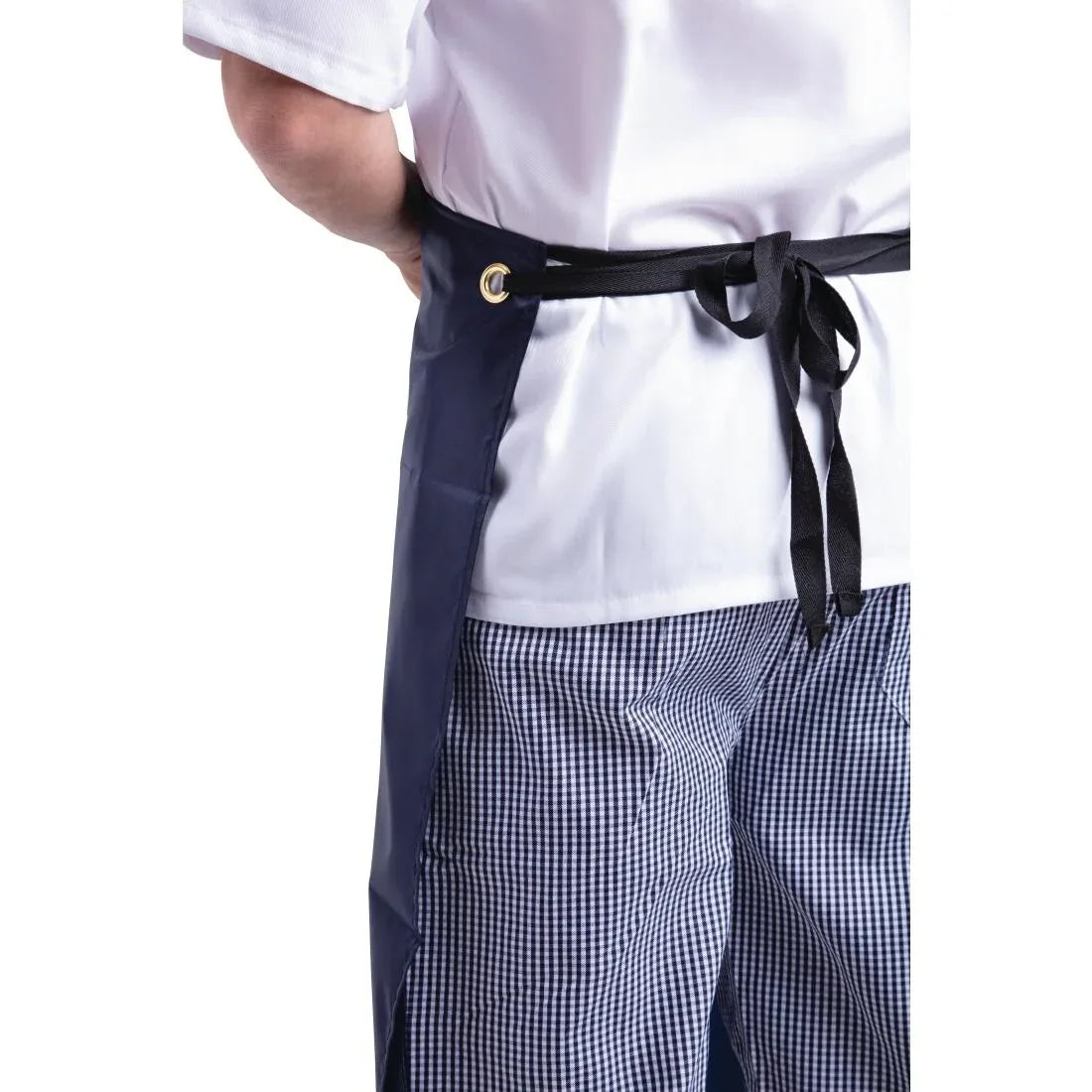 A896 Whites Light Duty Waterproof Bib Apron Blue - JD Catering Equipment Solutions Ltd