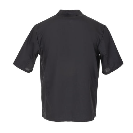 A913 Chef Works Unisex Cool Vent Chefs Shirt Black