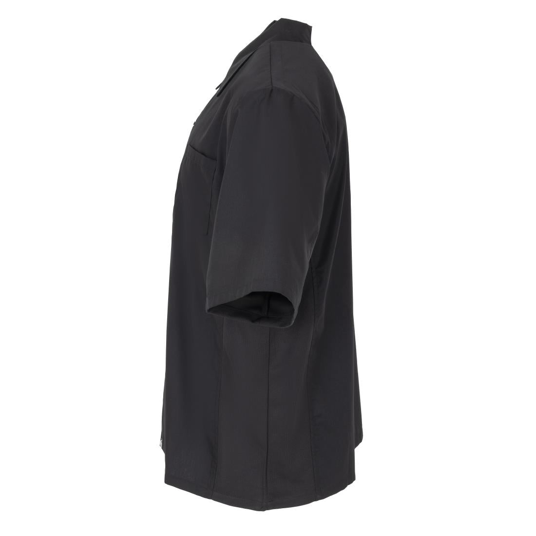 A913 Chef Works Unisex Cool Vent Chefs Shirt Black