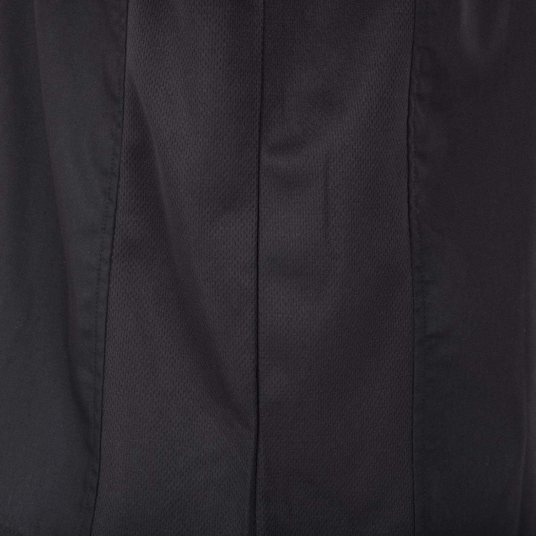 A913 Chef Works Unisex Cool Vent Chefs Shirt Black