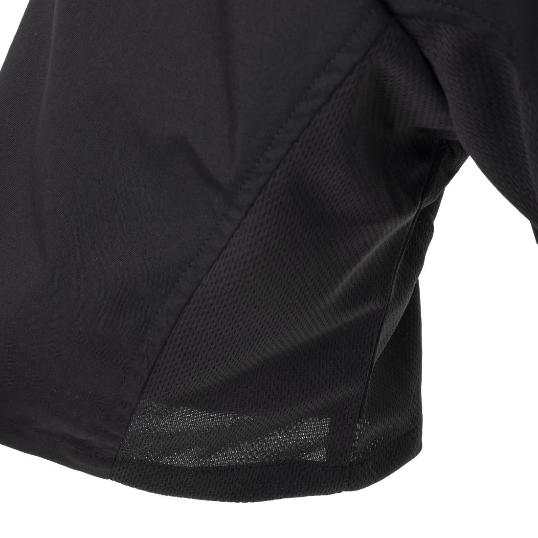 Chef Works Unisex Cool Vent Chefs Shirt Black XS | A913-XS
