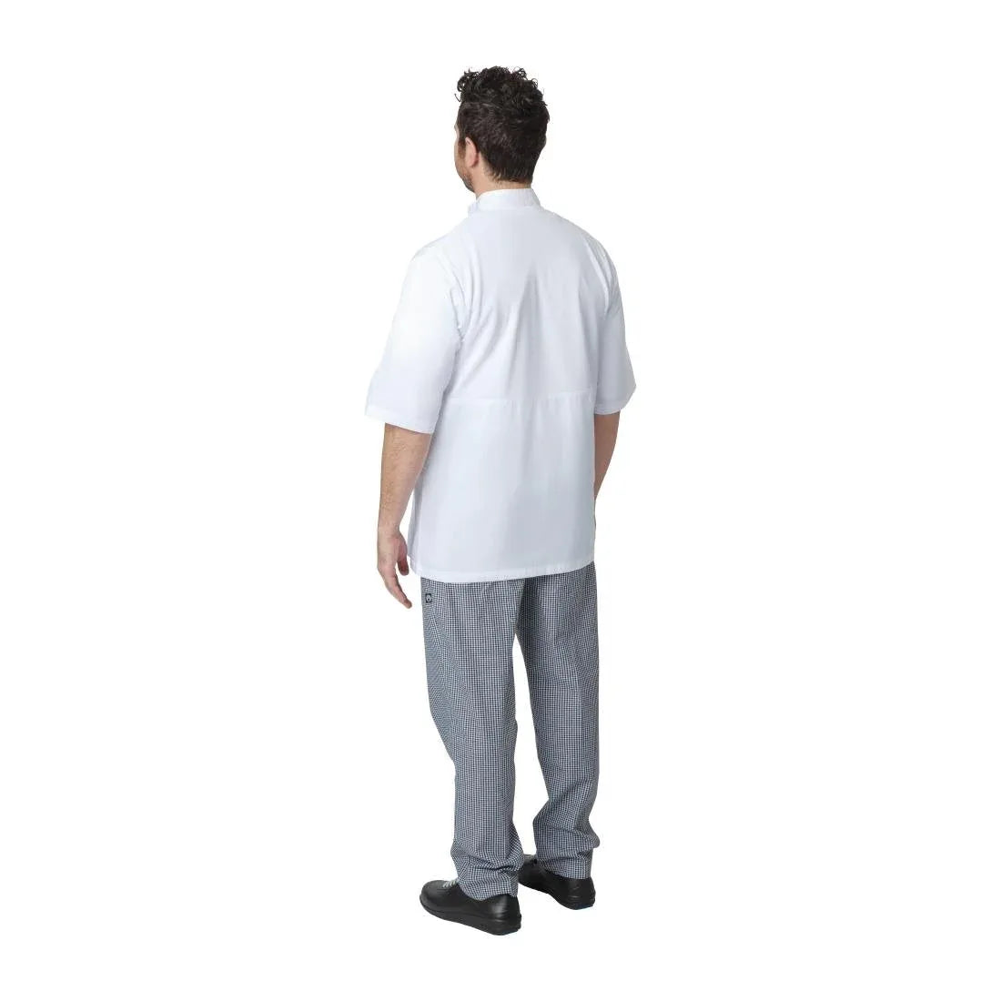 A914-XL Chefs Works Montreal Cool Vent Unisex Short Sleeve Chefs Jacket White XL - JD Catering Equipment Solutions Ltd