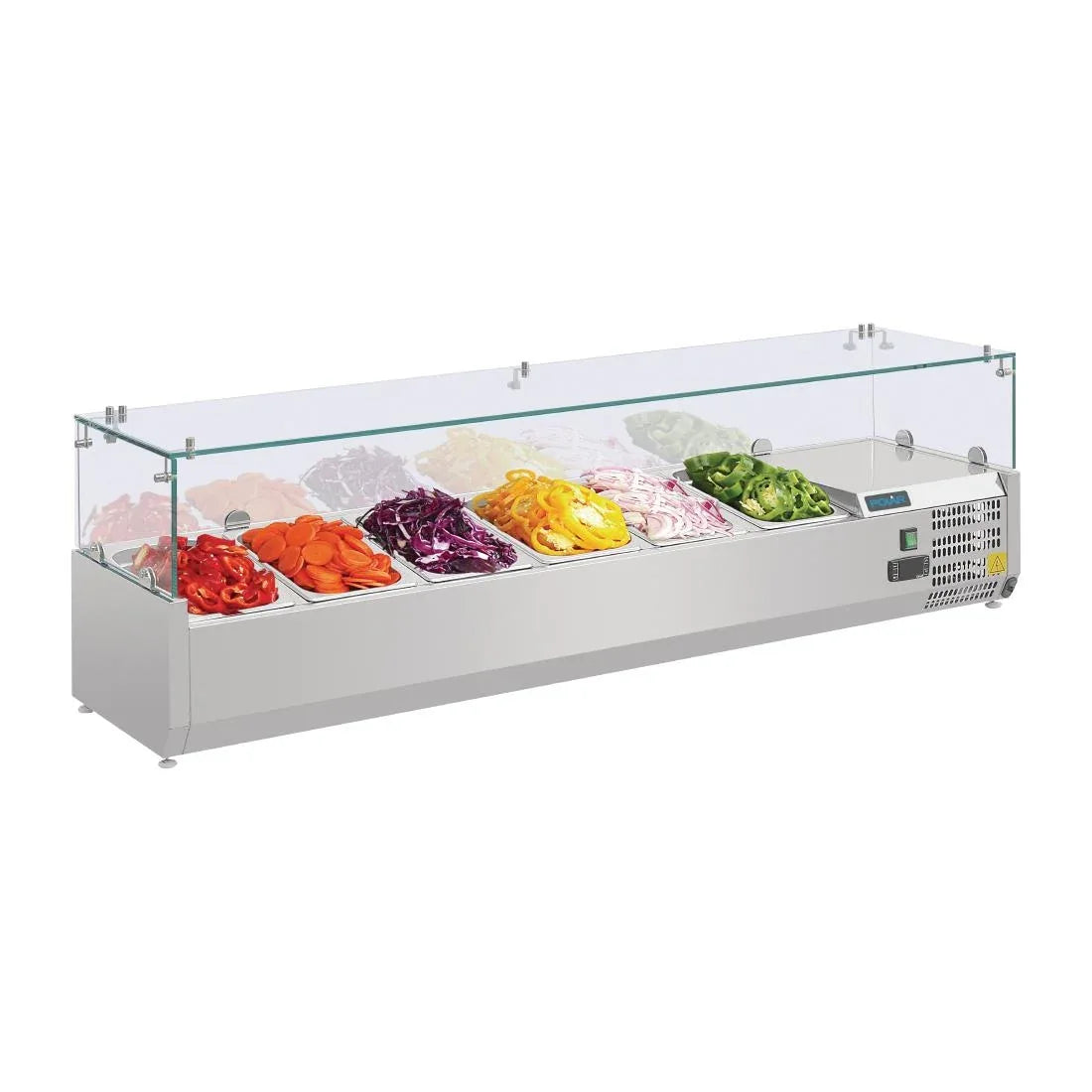 AB090 Polar G-Series Countertop Prep Fridge 6x 1/4GN - JD Catering Equipment Solutions Ltd