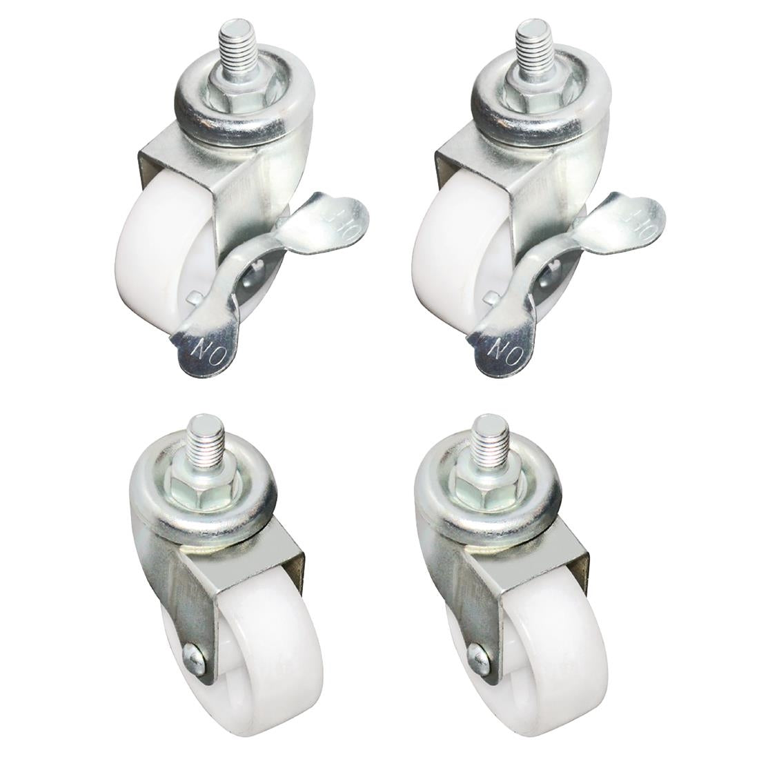 AJ489 Polar Standard & Braked Castors (Pack of 4)