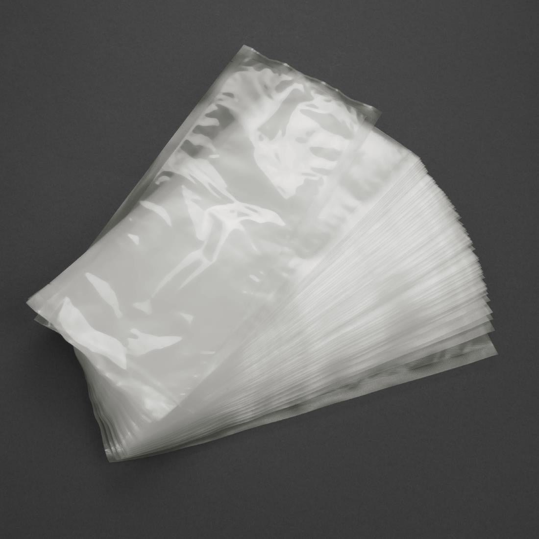 AT100 Vogue Compostable Chamber Vacuum Pack Bags 150x350mm (Pack of 100)