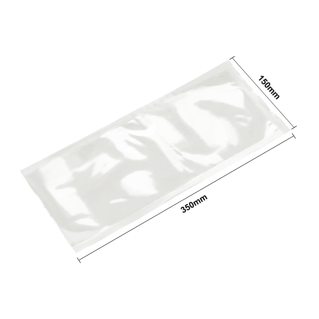 AT100 Vogue Compostable Chamber Vacuum Pack Bags 150x350mm (Pack of 100)