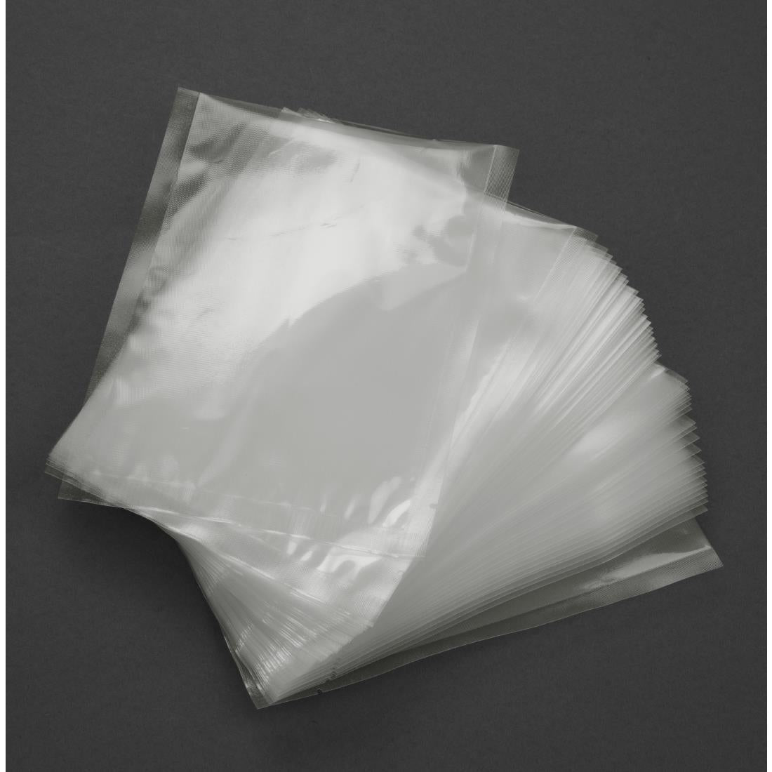 AT106 Vogue Compostable Embossed Vacuum Sealer Bags 250x350mm (Pack of 50)