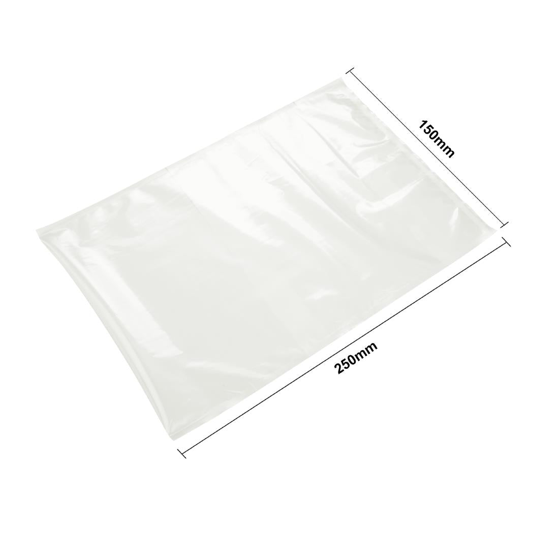 AT208 Vogue Compostable Chamber Vacuum Pack Bags 150x250mm (Pack of 100)