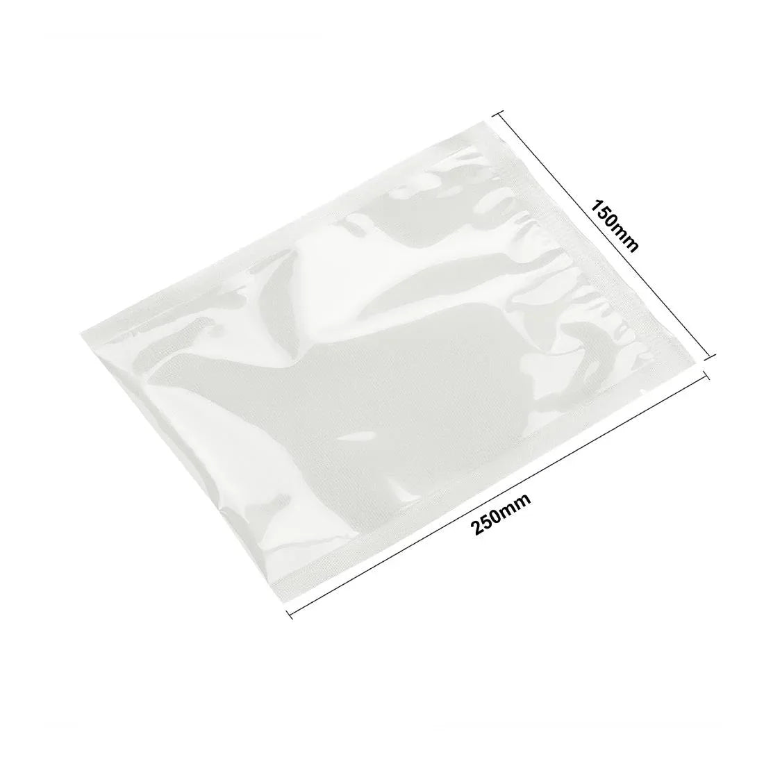AT209 Vogue Compostable Embossed Vacuum Sealer Bags 150x250mm (Pack of 50)